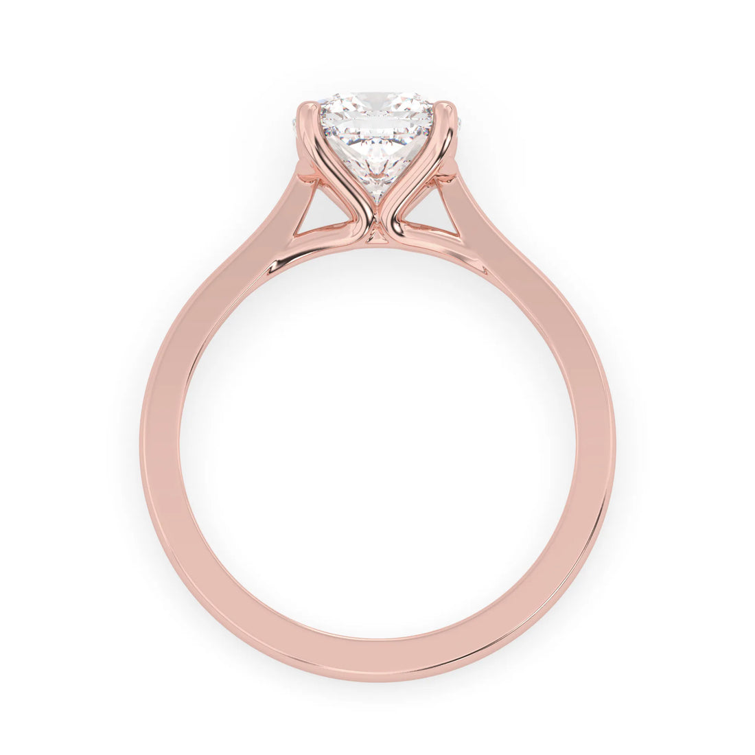 OctaPearl 1.5 ct Cushion Cut Lab Grown Diamond Solitaire Engagement Ring