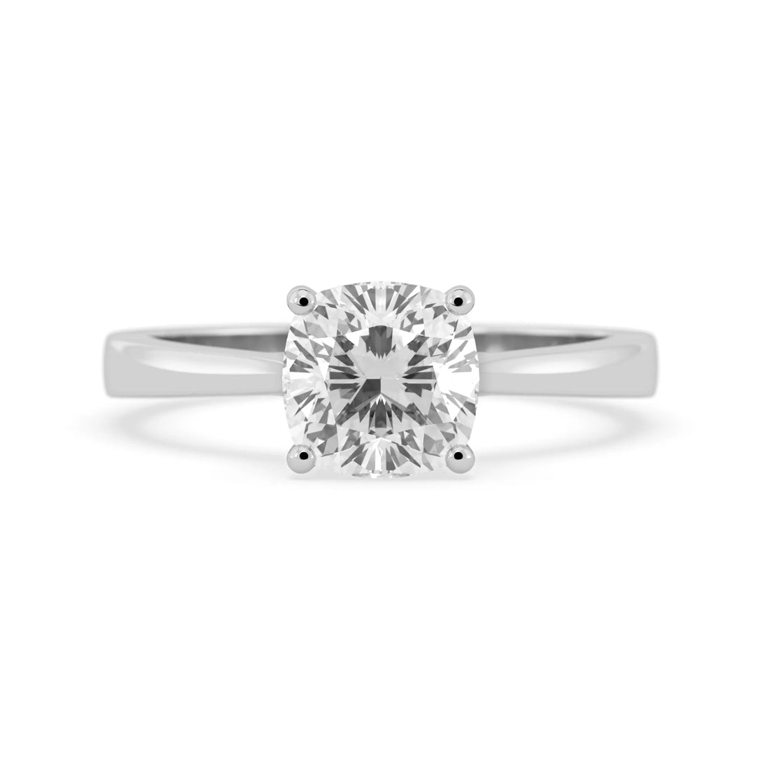 OctaPearl 1.5 ct Cushion Cut Lab Grown Diamond Solitaire Engagement Ring