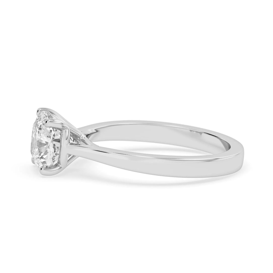 OctaPearl 1.5 ct Cushion Cut Lab Grown Diamond Solitaire Engagement Ring