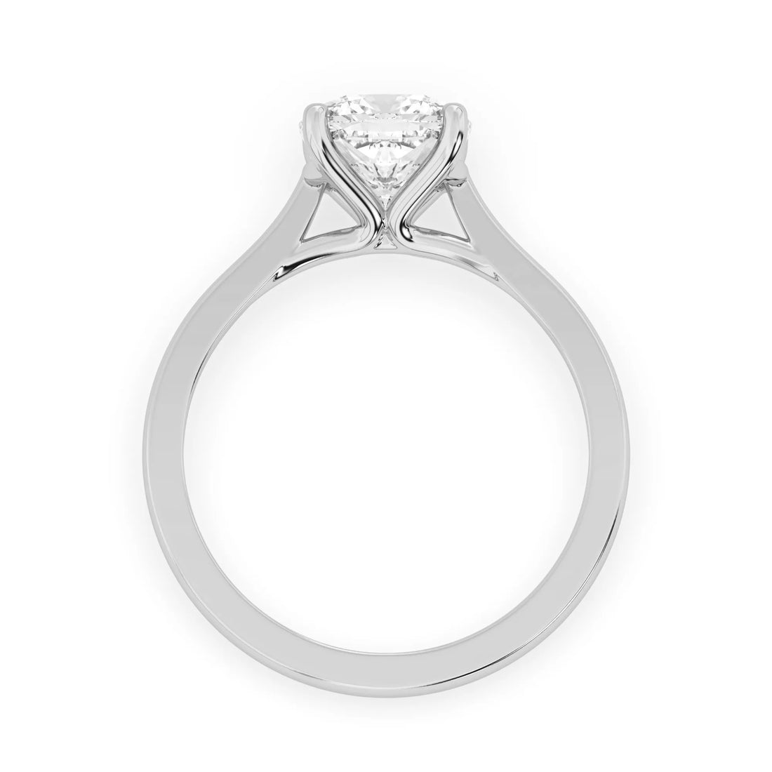 OctaPearl 1.5 ct Cushion Cut Lab Grown Diamond Solitaire Engagement Ring