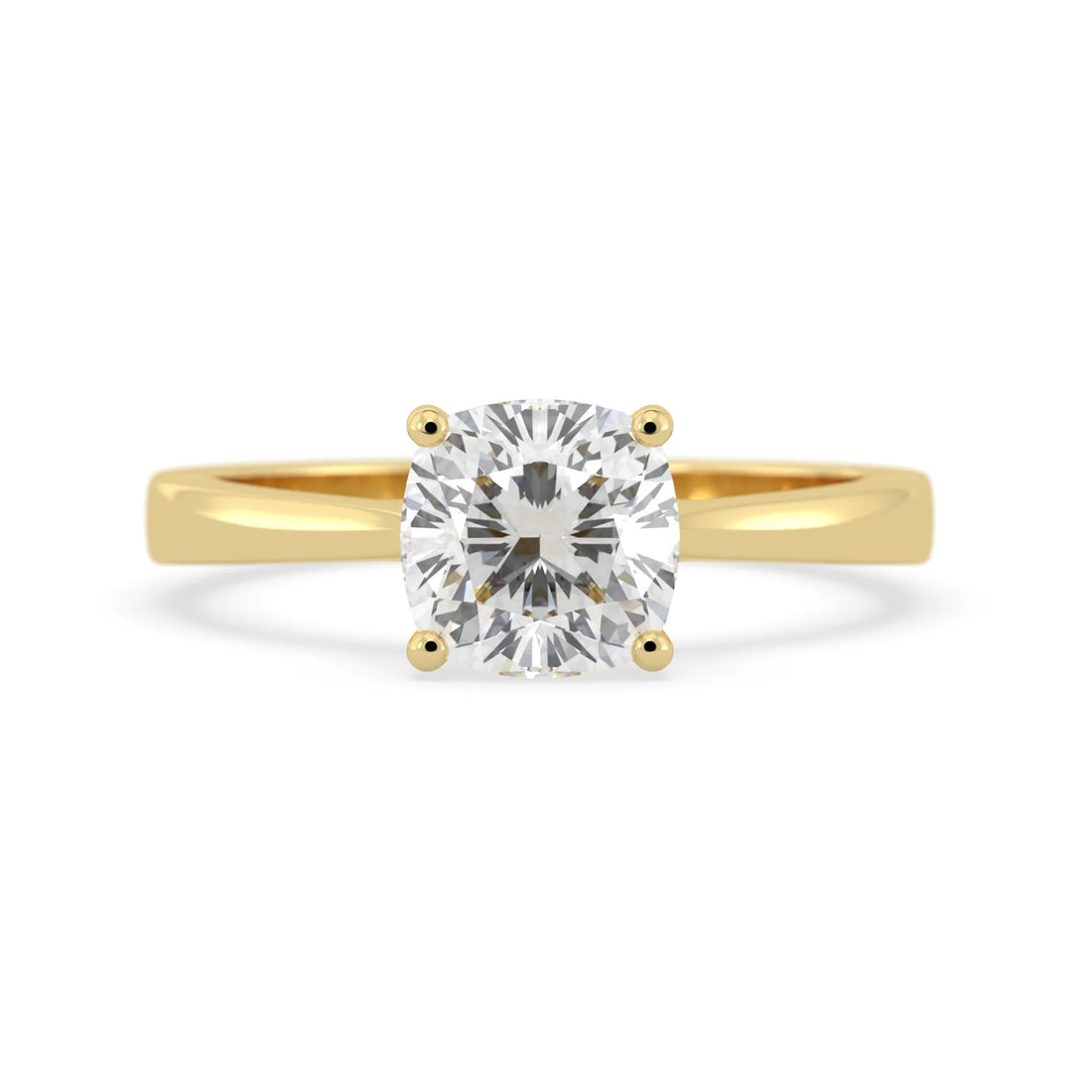 OctaPearl 1.5 ct Cushion Cut Lab Grown Diamond Solitaire Engagement Ring