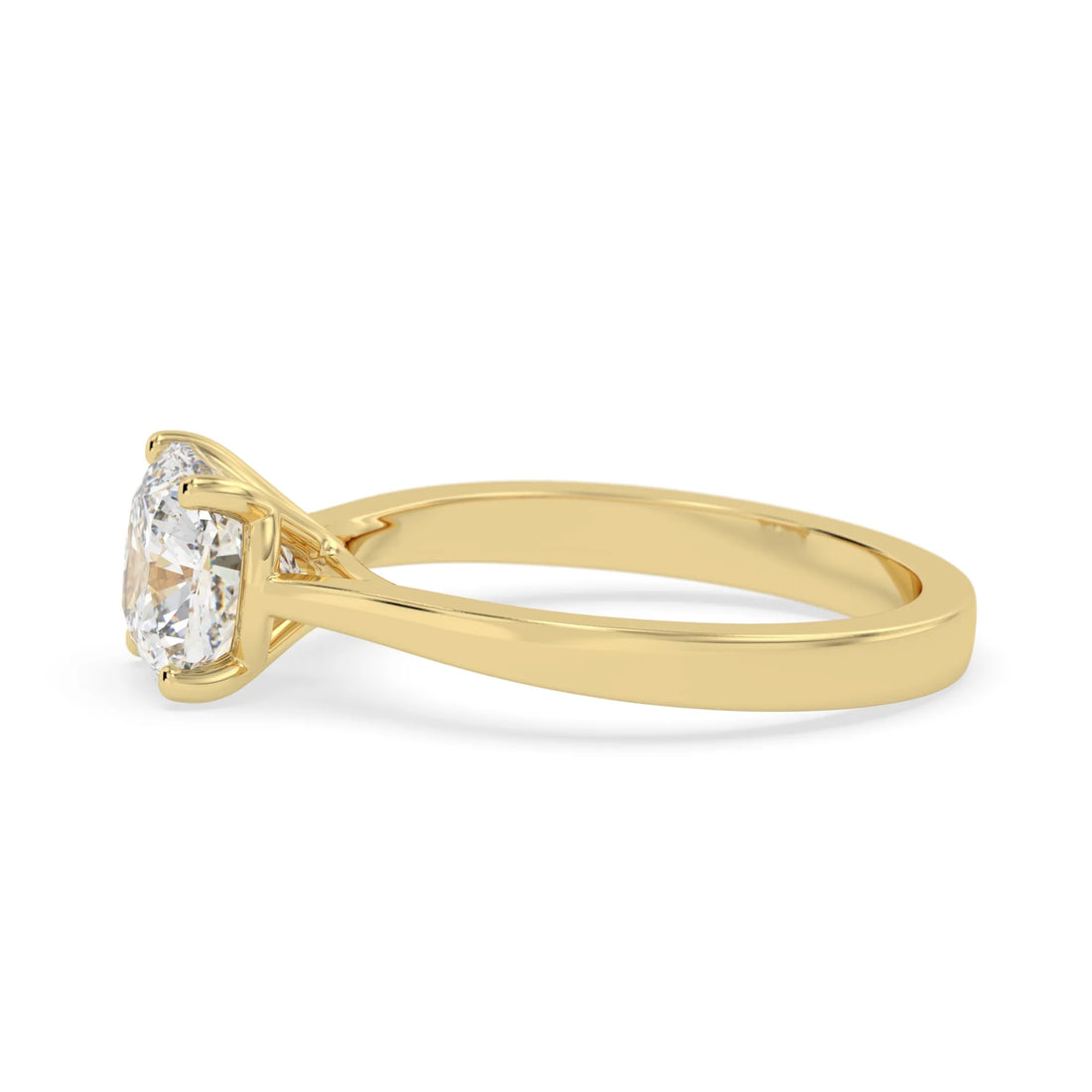 OctaPearl 1.5 ct Cushion Cut Lab Grown Diamond Solitaire Engagement Ring