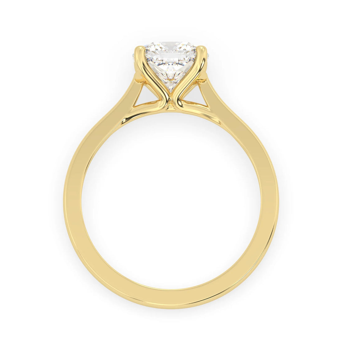 OctaPearl 1.5 ct Cushion Cut Lab Grown Diamond Solitaire Engagement Ring