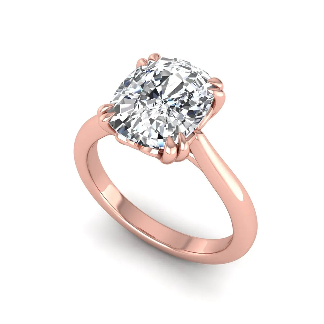 OctaPearl 2.5 ct Cushion Solitaire Lab Grown Diamond Engagement Ring
