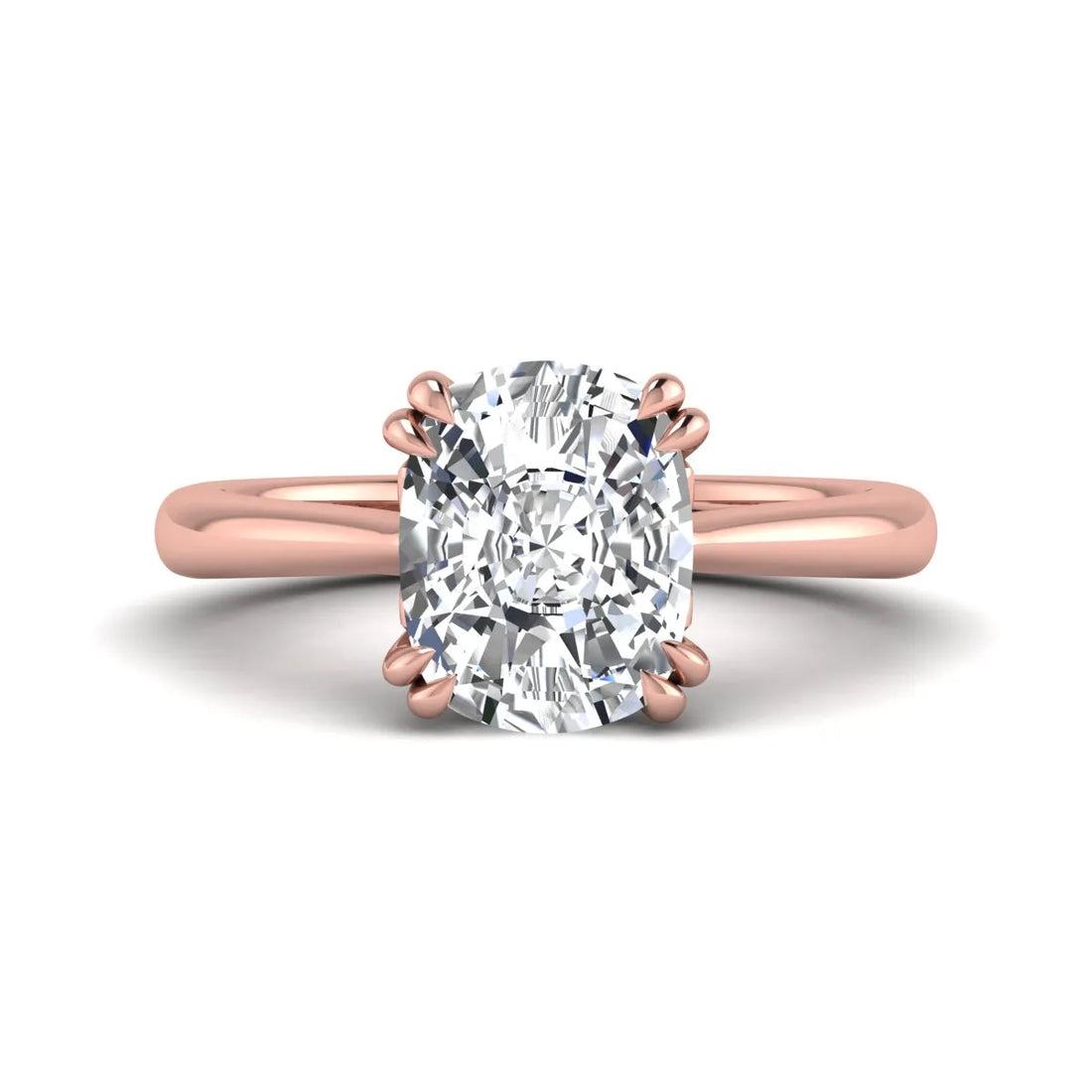 OctaPearl 2.5 ct Cushion Solitaire Lab Grown Diamond Engagement Ring