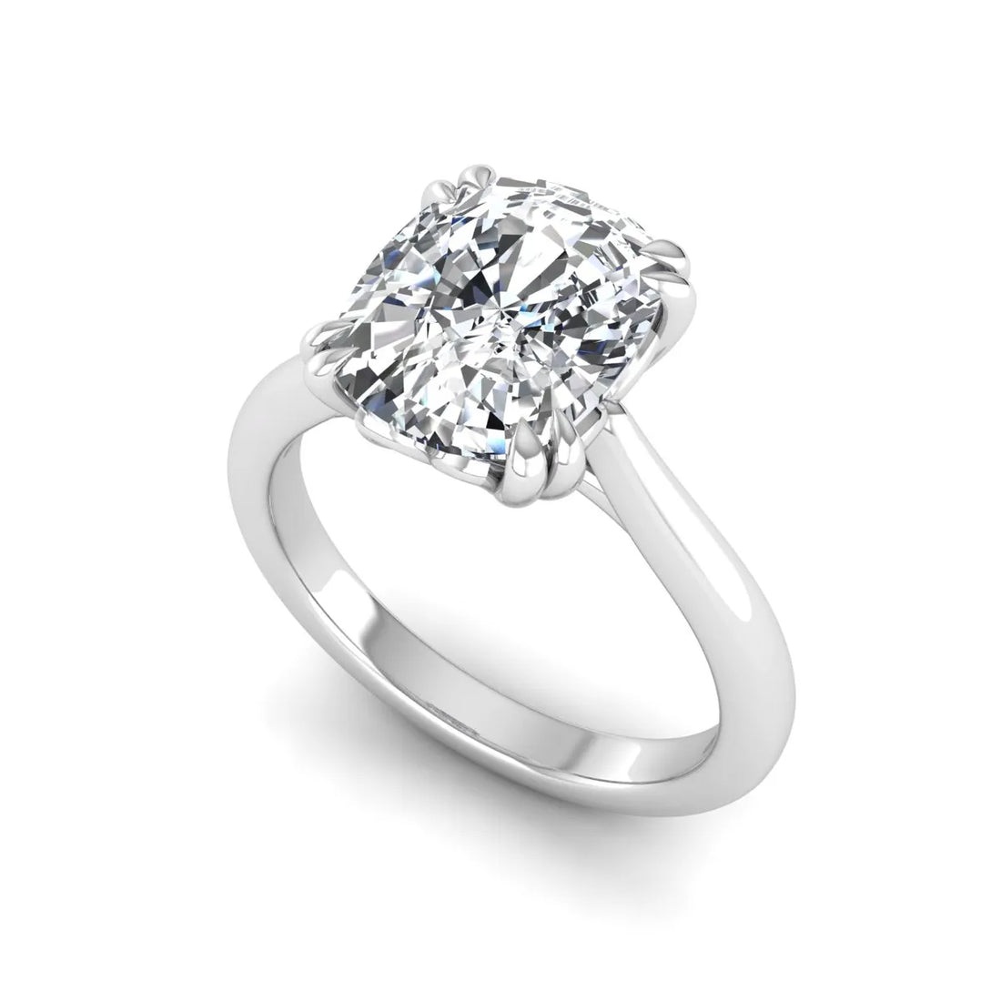 OctaPearl 2.5 ct Cushion Solitaire Lab Grown Diamond Engagement Ring