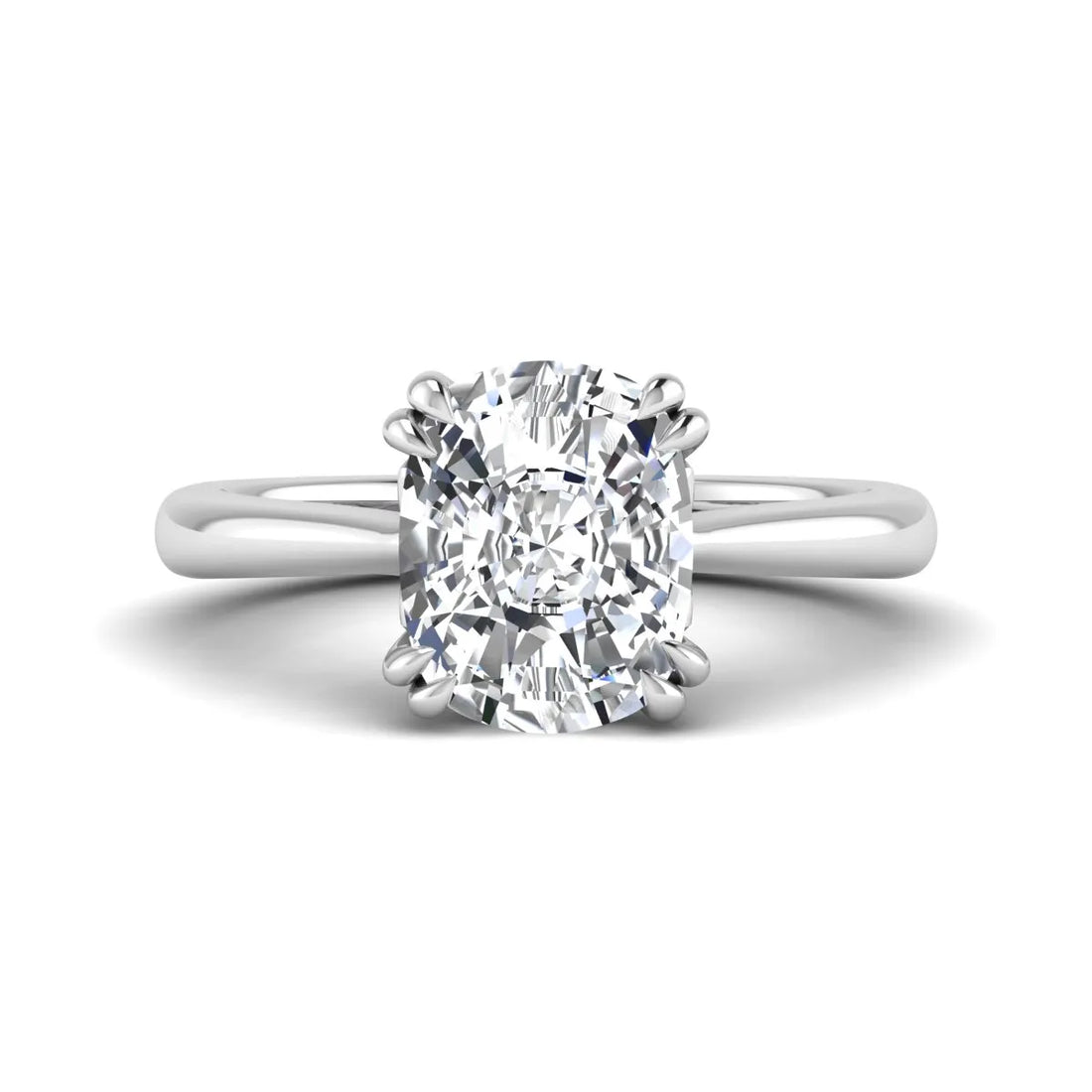 OctaPearl 2.5 ct Cushion Solitaire Lab Grown Diamond Engagement Ring