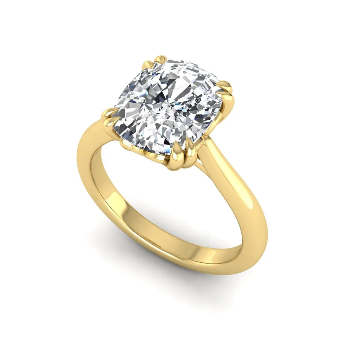 OctaPearl 2.5 ct Cushion Solitaire Lab Grown Diamond Engagement Ring