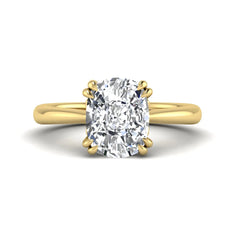 OctaPearl 2.5 ct Cushion Solitaire Lab Grown Diamond Engagement Ring