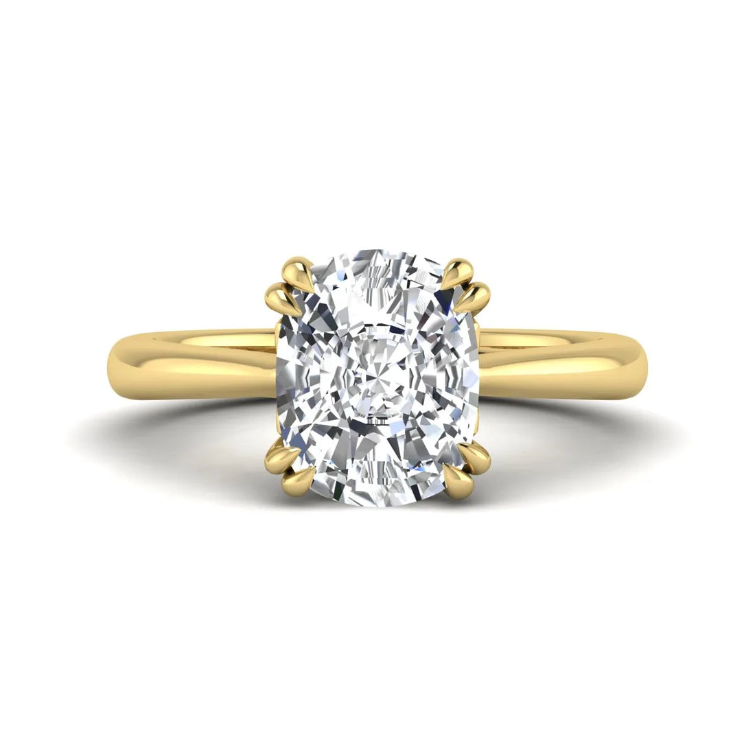 OctaPearl 2.5 ct Cushion Solitaire Lab Grown Diamond Engagement Ring