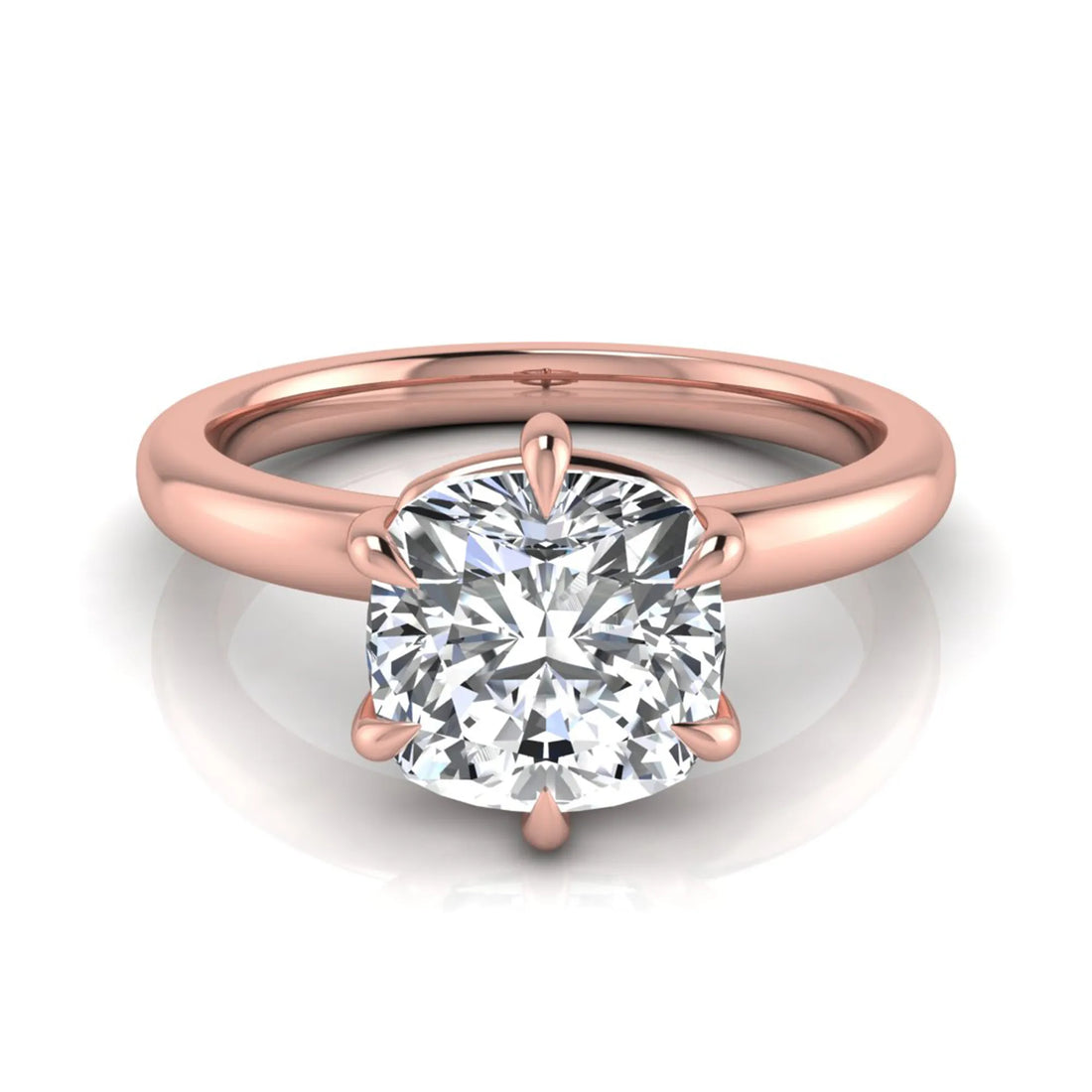 OctaPearl 1.5 ct Cushion Solitaire Lab Grown Diamond Engagement Ring