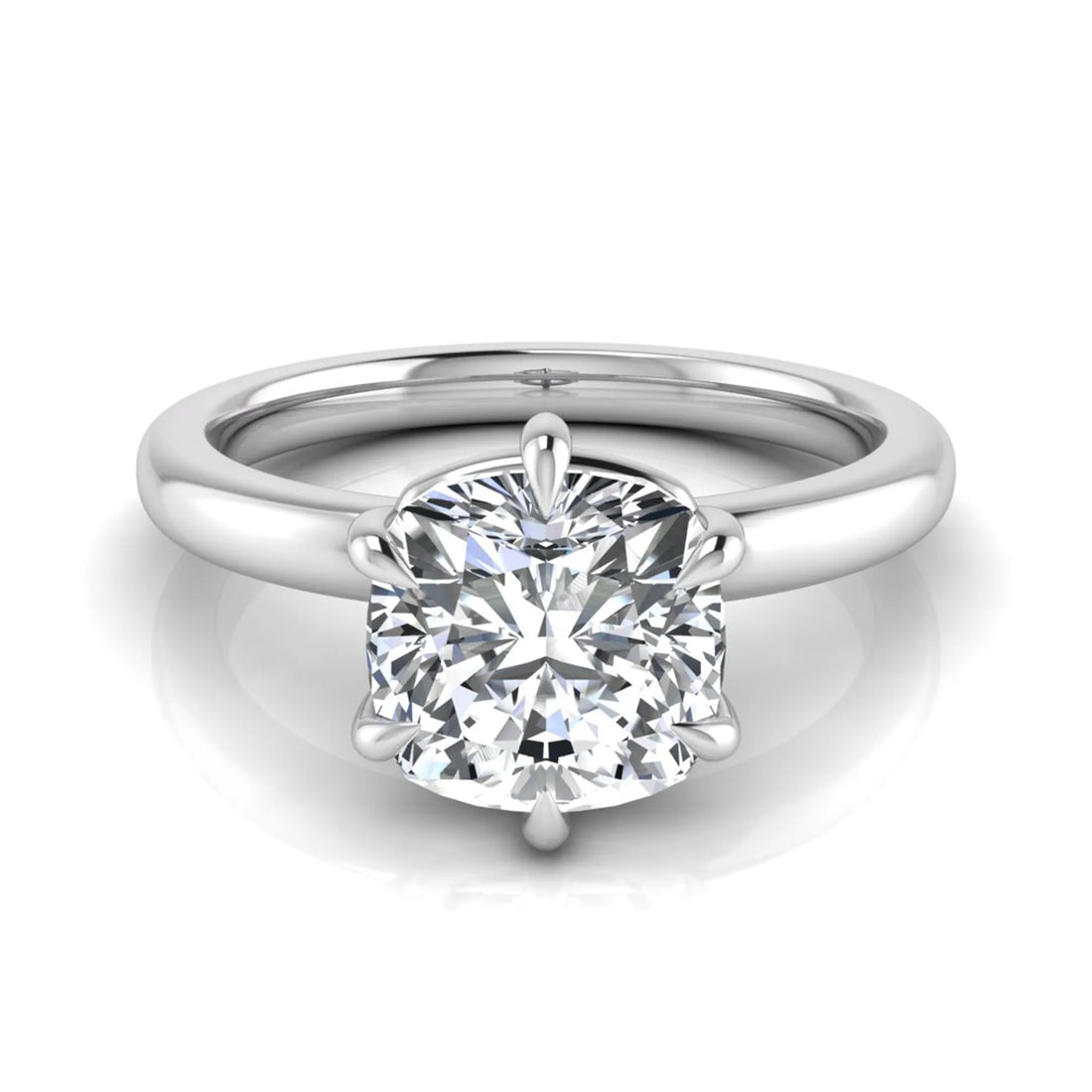 OctaPearl 1.5 ct Cushion Solitaire Lab Grown Diamond Engagement Ring