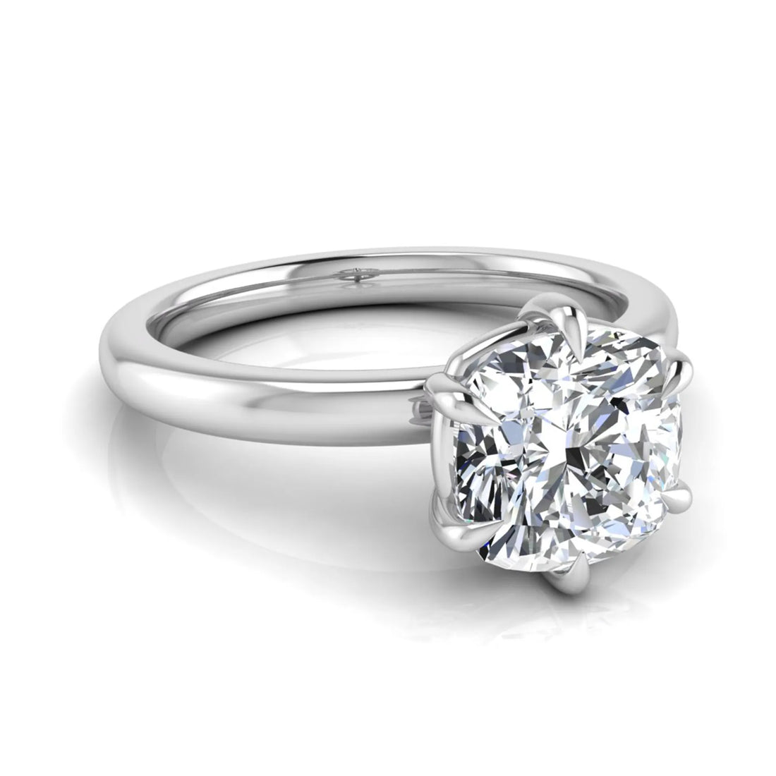 OctaPearl 1.5 ct Cushion Solitaire Lab Grown Diamond Engagement Ring