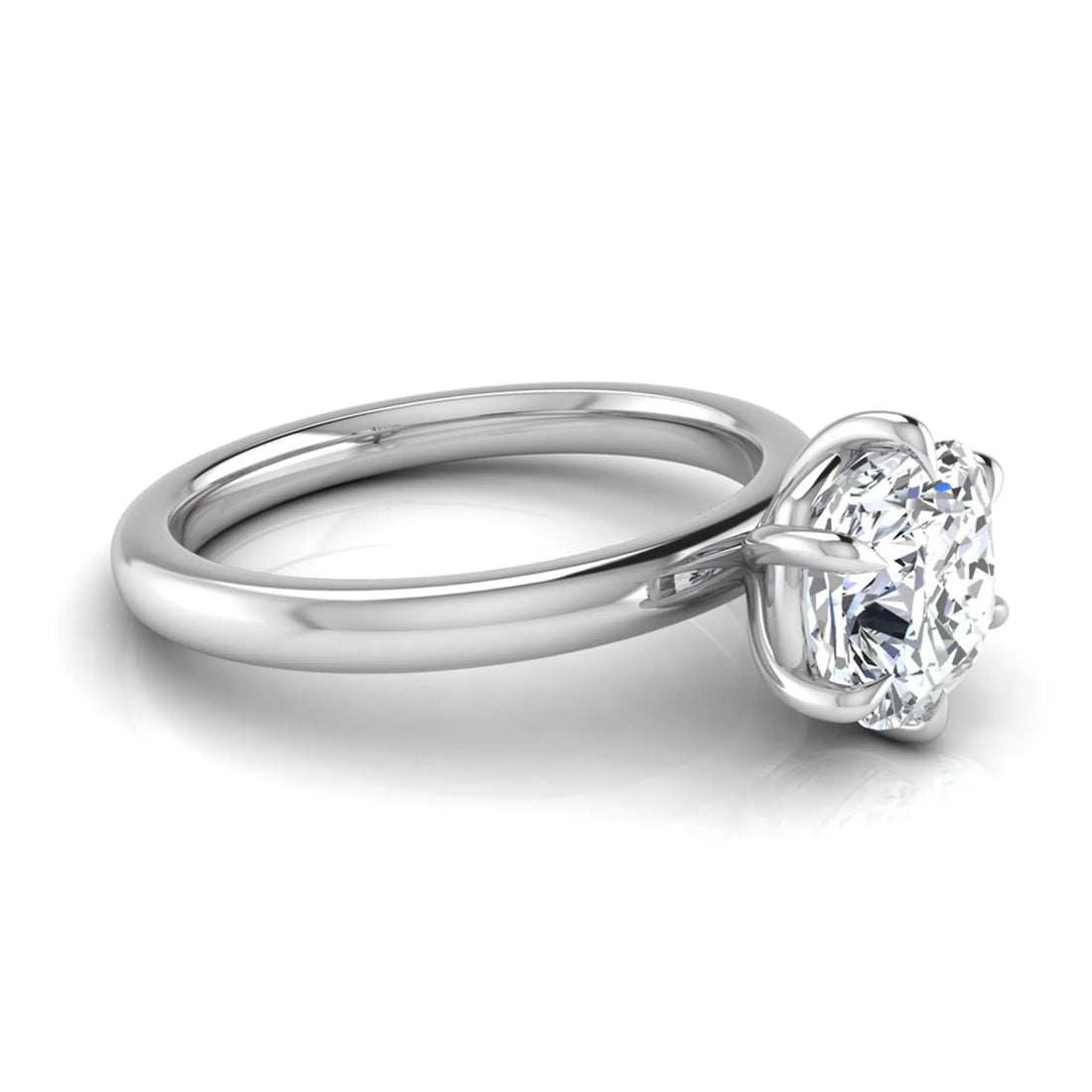 OctaPearl 1.5 ct Cushion Solitaire Lab Grown Diamond Engagement Ring