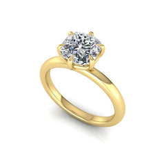 OctaPearl 1.5 ct Cushion Solitaire Lab Grown Diamond Engagement Ring - alternate view
