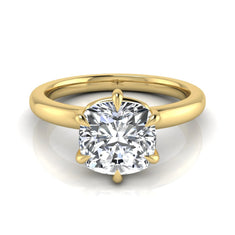 OctaPearl 1.5 ct Cushion Solitaire Lab Grown Diamond Engagement Ring