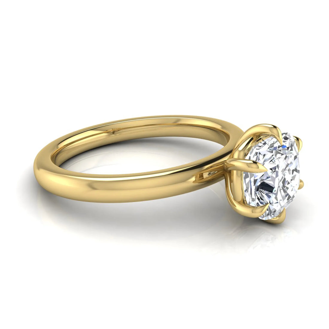 OctaPearl 1.5 ct Cushion Solitaire Lab Grown Diamond Engagement Ring