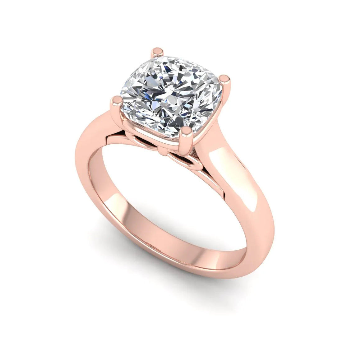 OctaPearl 1.5 ct Cushion Solitaire Lab Grown Diamond Engagement Ring