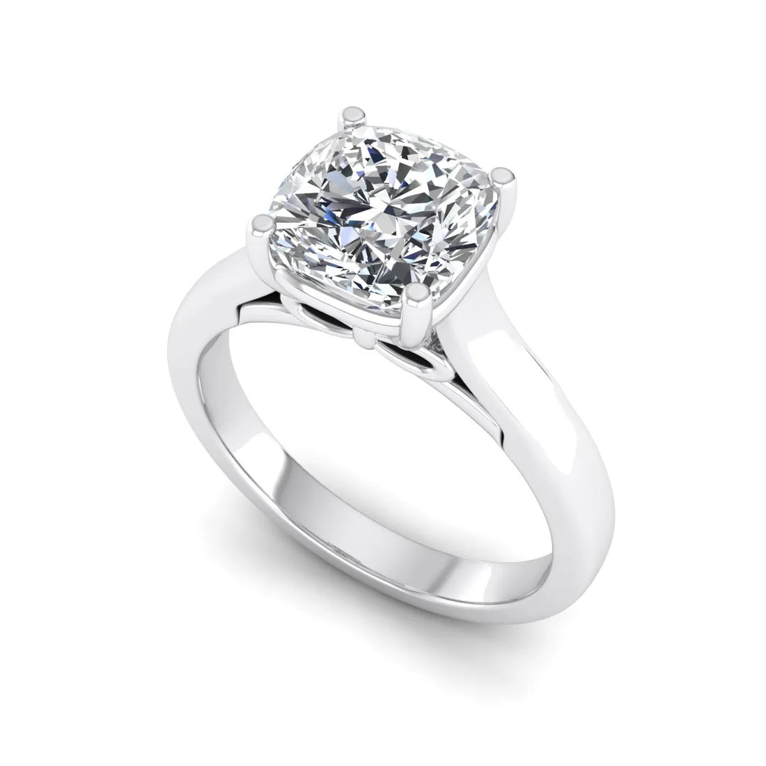 OctaPearl 1.5 ct Cushion Solitaire Lab Grown Diamond Engagement Ring