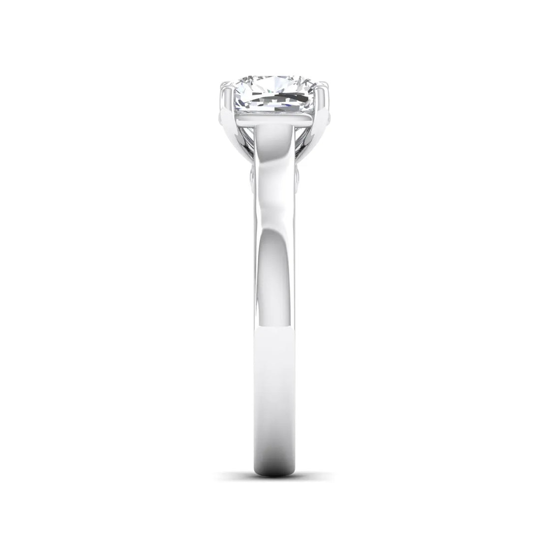 OctaPearl 1.5 ct Cushion Solitaire Lab Grown Diamond Engagement Ring