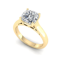 OctaPearl 1.5 ct Cushion Solitaire Lab Grown Diamond Engagement Ring - alternate view