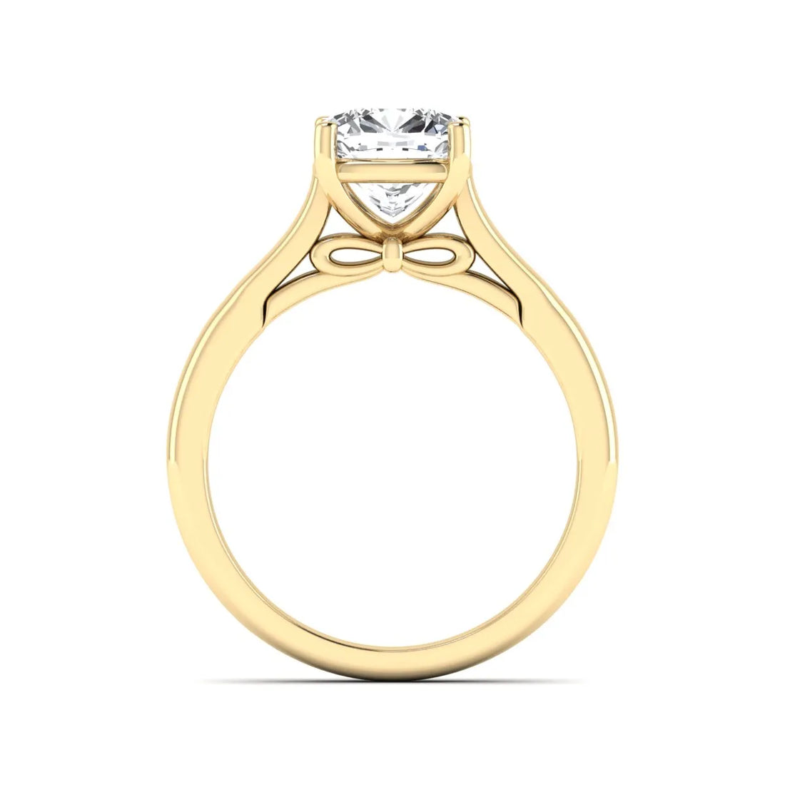 OctaPearl 1.5 ct Cushion Solitaire Lab Grown Diamond Engagement Ring