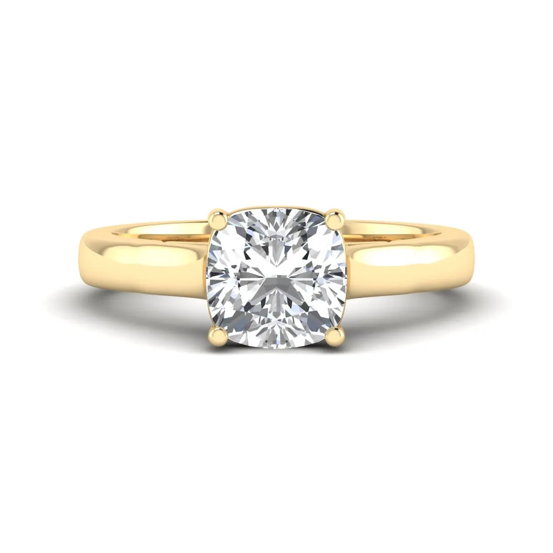 OctaPearl 1.5 ct Cushion Solitaire Lab Grown Diamond Engagement Ring