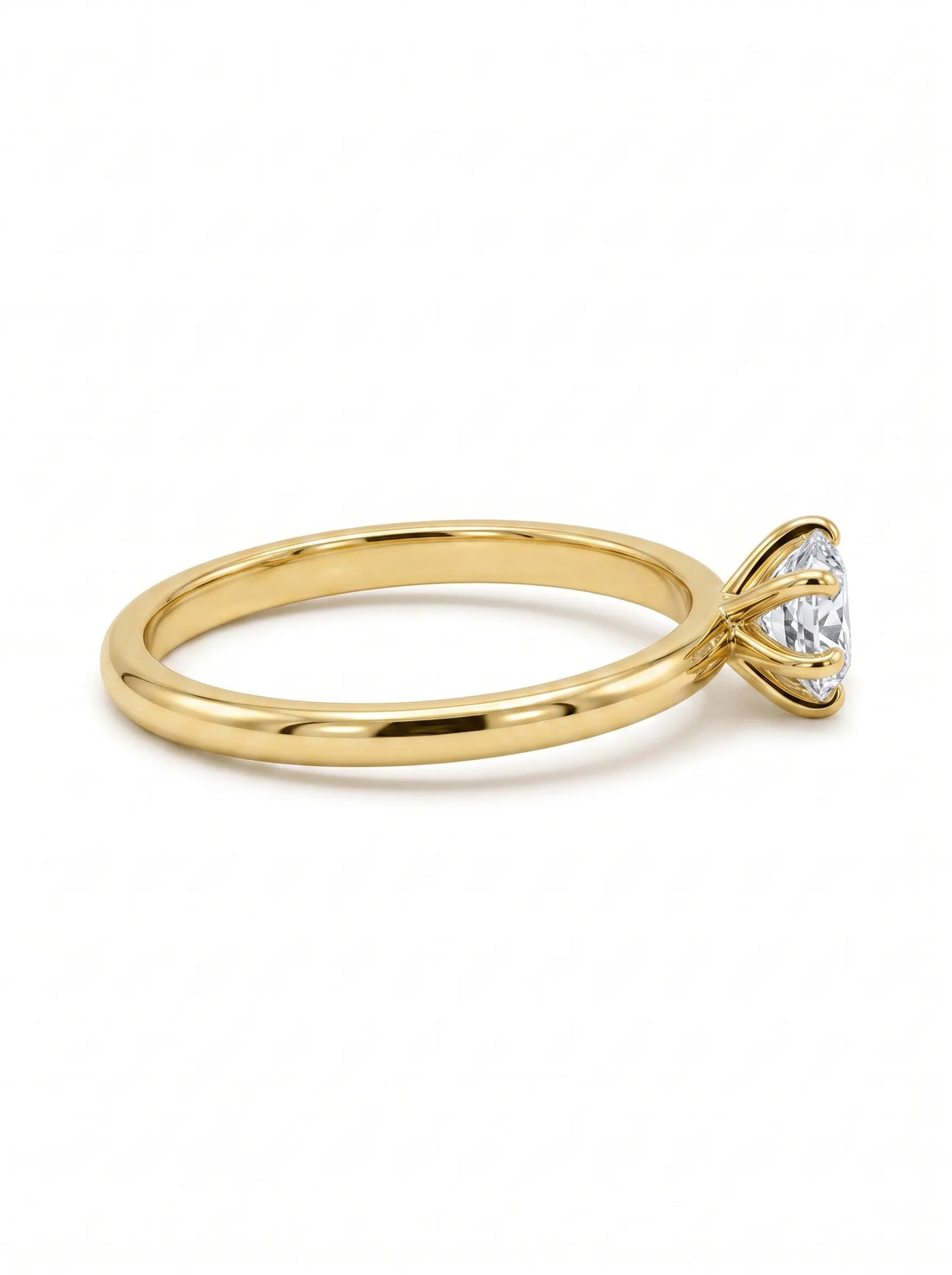 OctaPearl 1 ct East-West Marquise Lab Grown Diamond Solitaire Engagement Ring