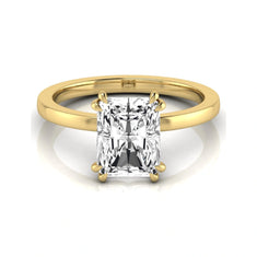OctaPearl 2.5 ct Emerald Cut Lab Grown Diamond Solitaire Engagement Ring