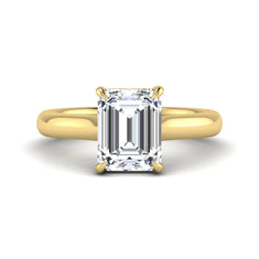 OctaPearl 2.5 ct Emerald Cut Solitaire Lab Grown Diamond Engagement Ring