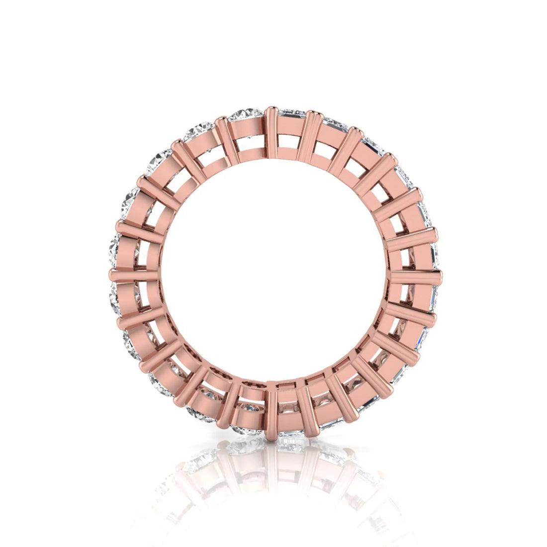 OctaPearl Full Eternity Lab Grown Diamond Stackable Wedding Band