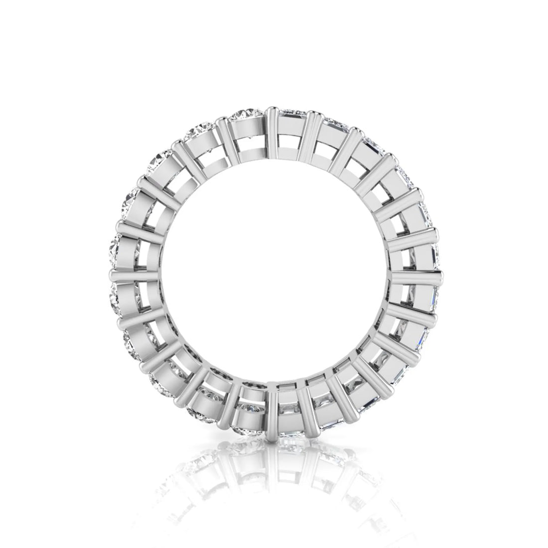 OctaPearl Full Eternity Lab Grown Diamond Stackable Wedding Band
