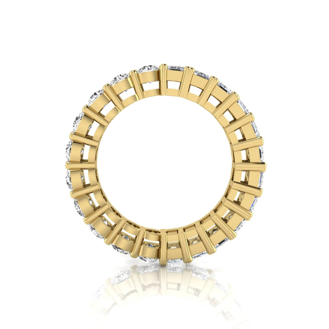 OctaPearl Full Eternity Lab Grown Diamond Stackable Wedding Band