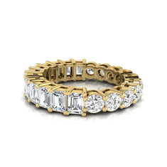 OctaPearl Full Eternity Lab Grown Diamond Stackable Wedding Band