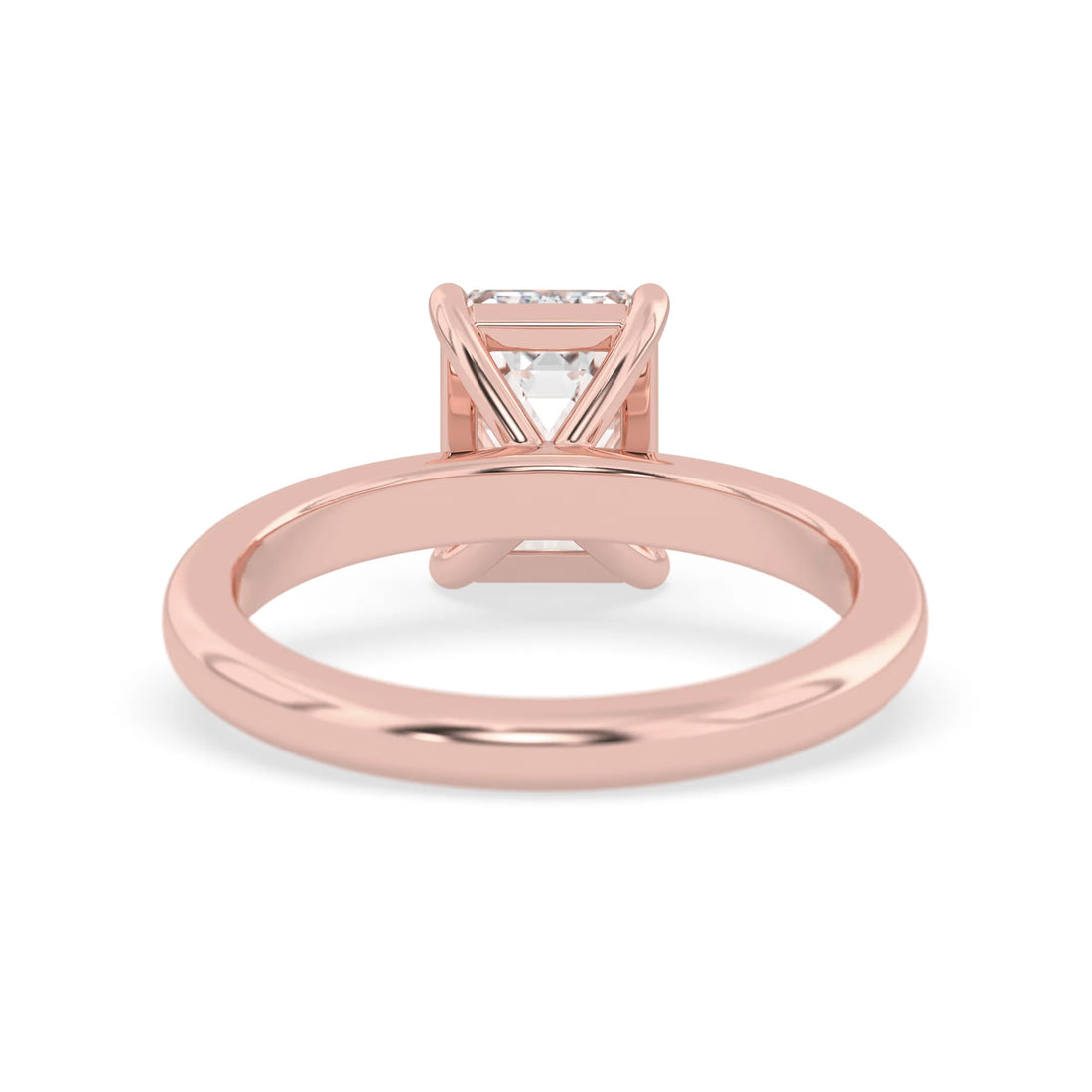 OctaPearl 1.5 ct Emerald Cut Lab Grown Diamond Solitaire Engagement Ring