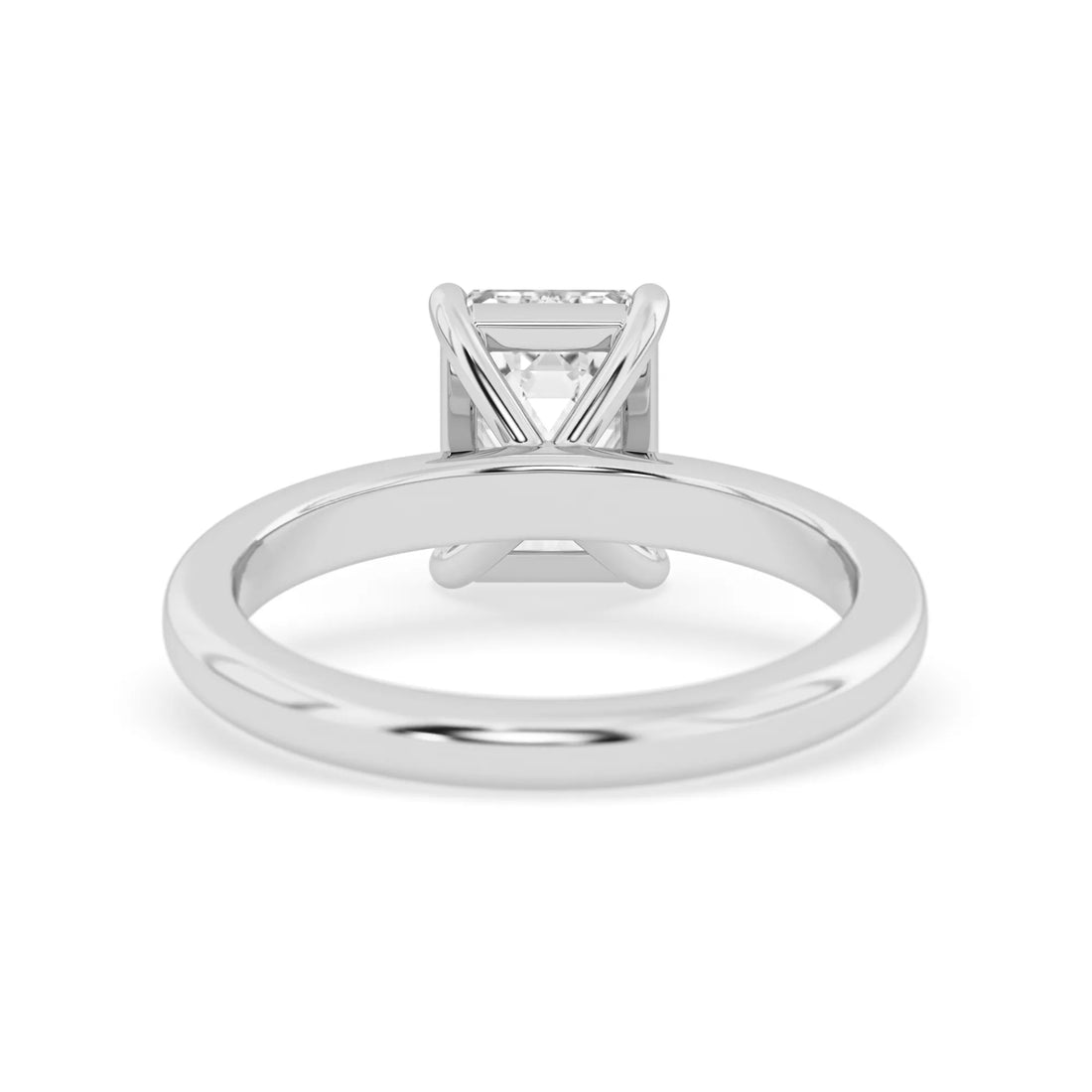 OctaPearl 1.5 ct Emerald Cut Lab Grown Diamond Solitaire Engagement Ring