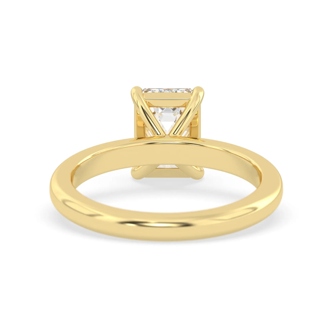 OctaPearl 1.5 ct Emerald Cut Lab Grown Diamond Solitaire Engagement Ring