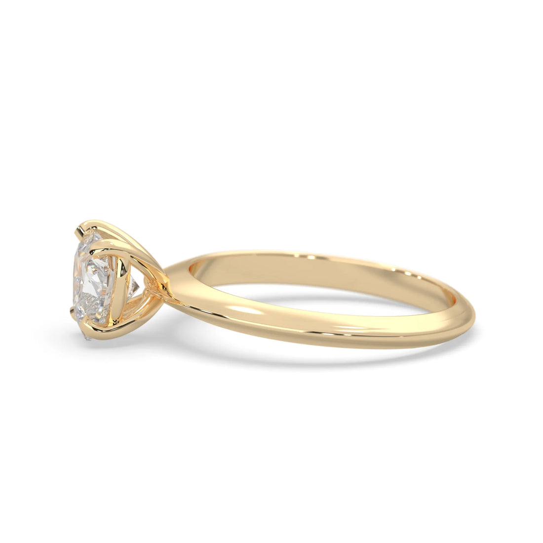 OctaPearl Heart Cut Solitaire Engagement Ring