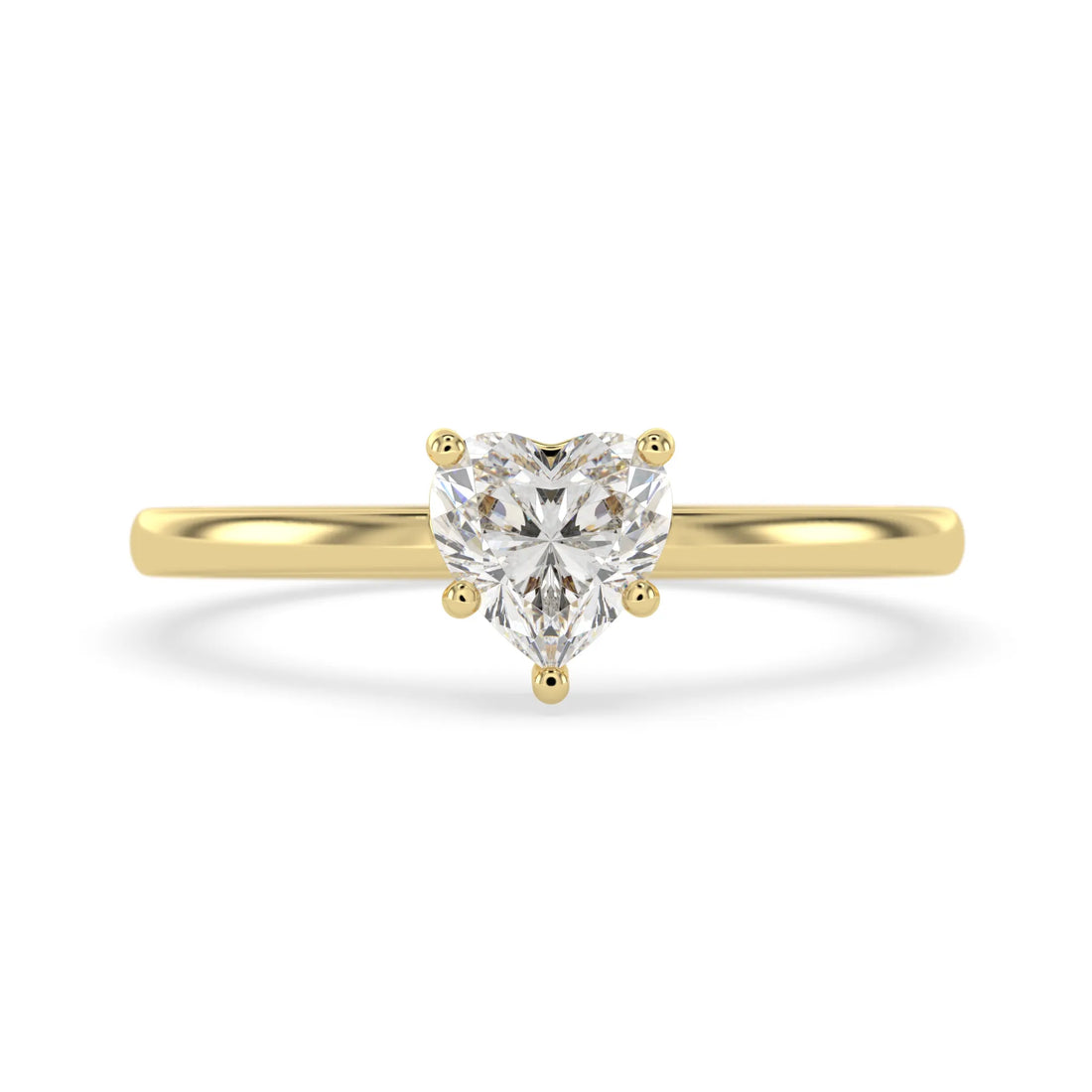OctaPearl 1 ct Heart Cut Lab Grown Diamond Solitaire Engagement Ring