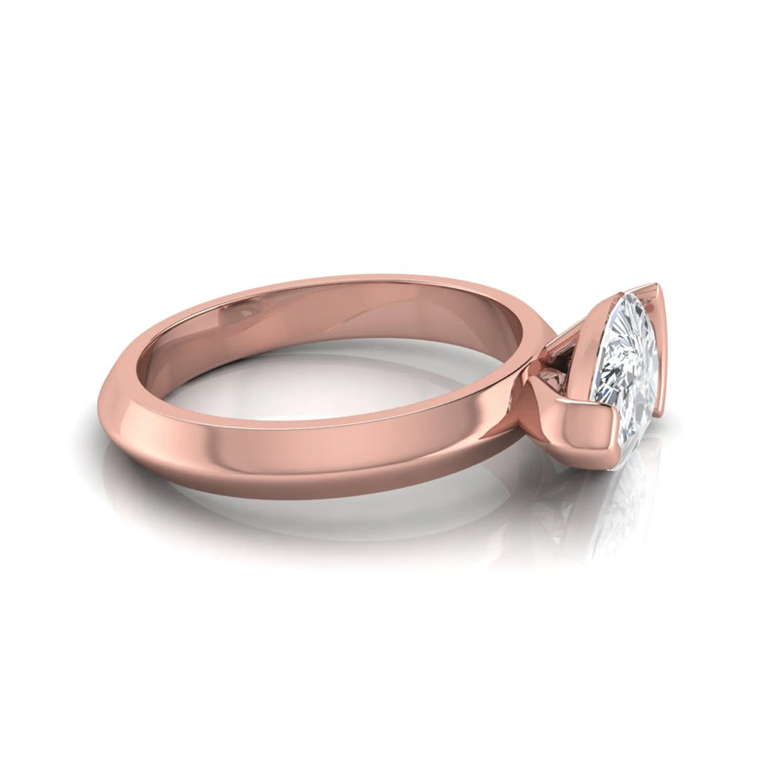 OctaPearl IGI Certified 3 ct Pear Cut Lab Grown Diamond Solitaire Engagement Ring