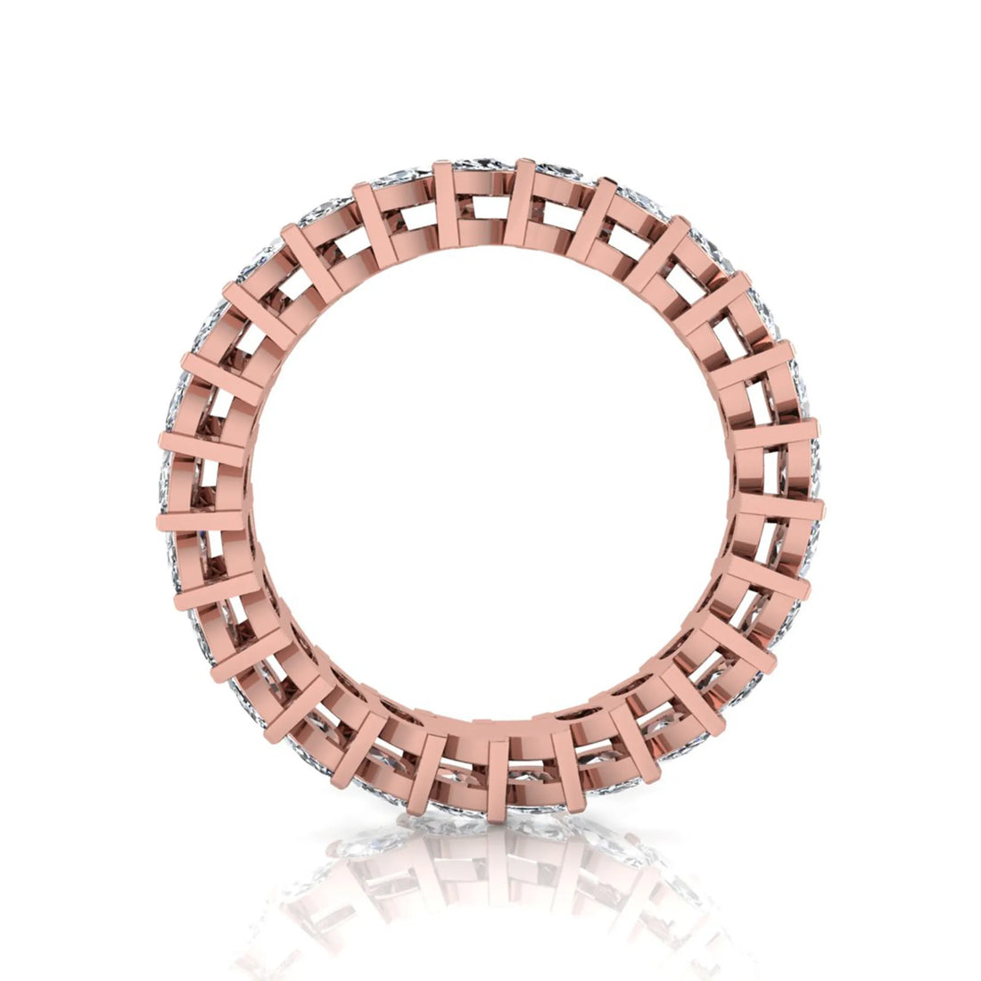 OctaPearl Marquise Cut Lab Grown Diamond Full Eternity Wedding Band