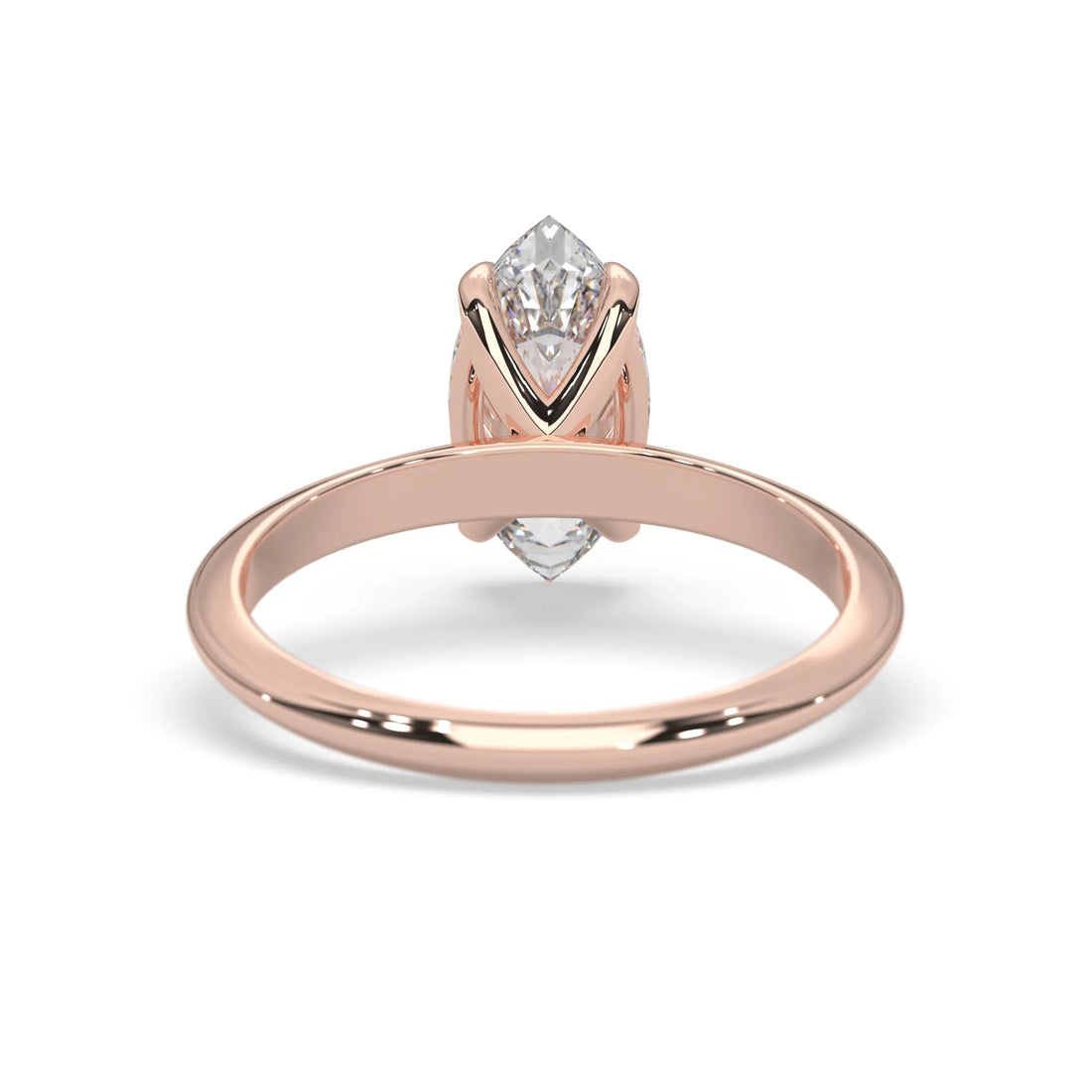 OctaPearl Marquise Cut Solitaire Engagement Ring