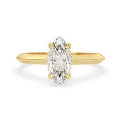 OctaPearl Marquise Cut Solitaire Engagement Ring