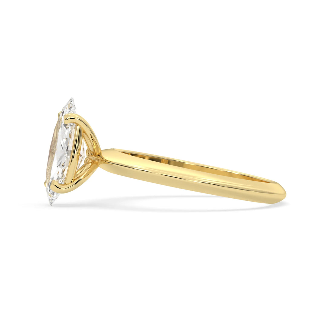 OctaPearl Marquise Cut Solitaire Engagement Ring