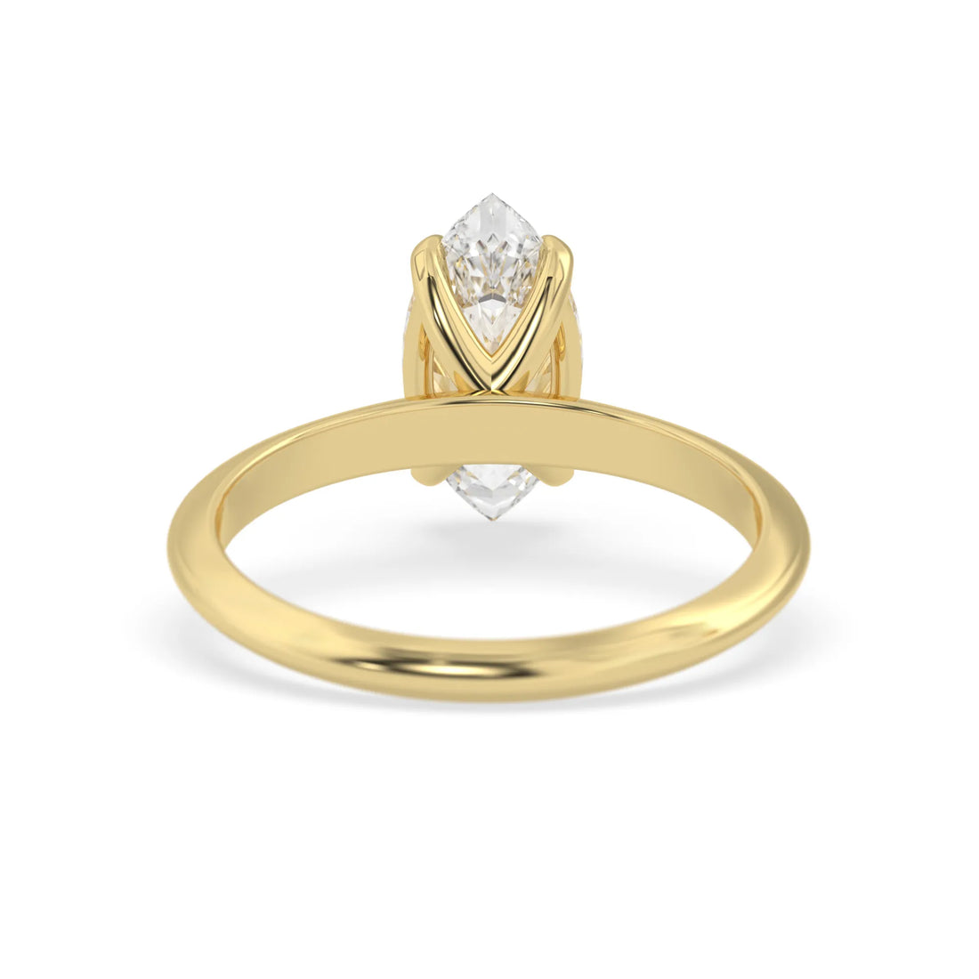 OctaPearl Marquise Cut Solitaire Engagement Ring