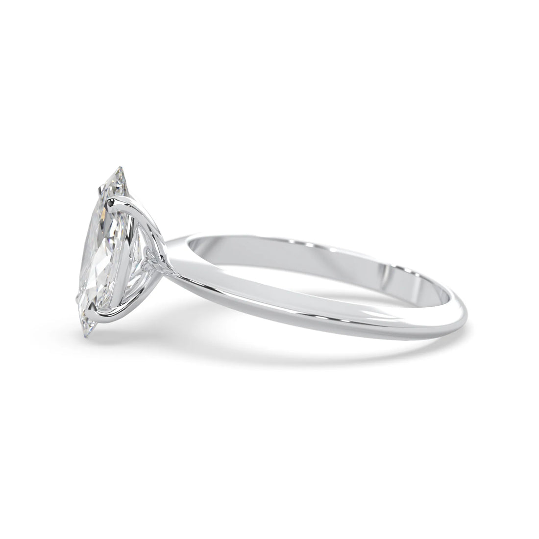 OctaPearl Marquise Cut Solitaire Engagement Ring
