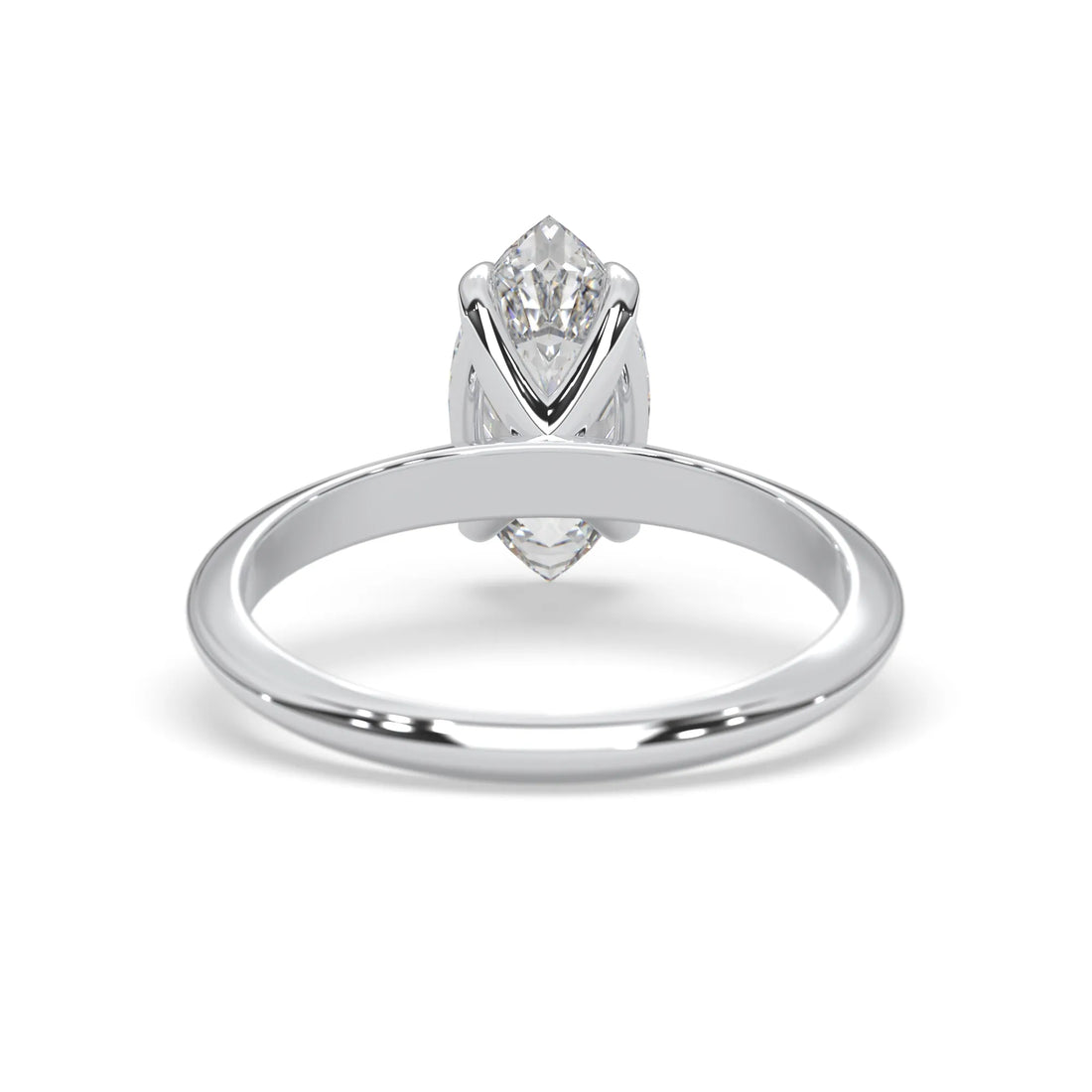 OctaPearl Marquise Cut Solitaire Engagement Ring
