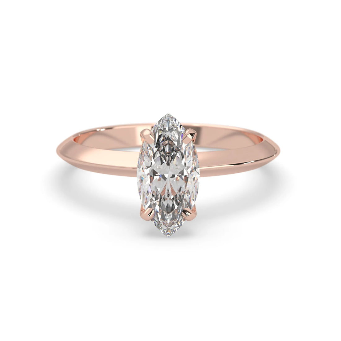 OctaPearl Marquise Cut Solitaire Engagement Ring