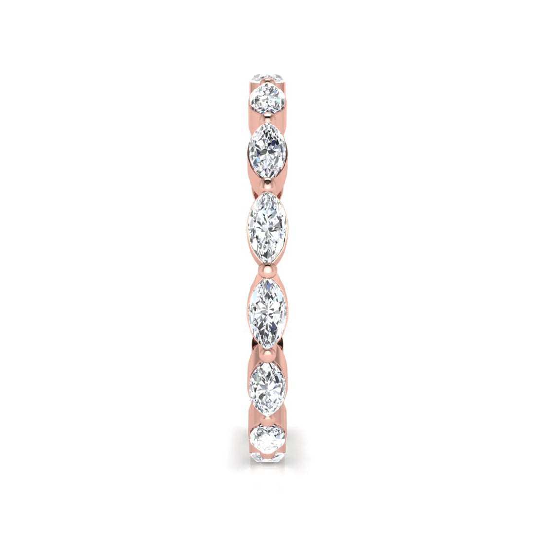 OctaPearl Marquise Eternity Lab Grown Diamond Band Ring