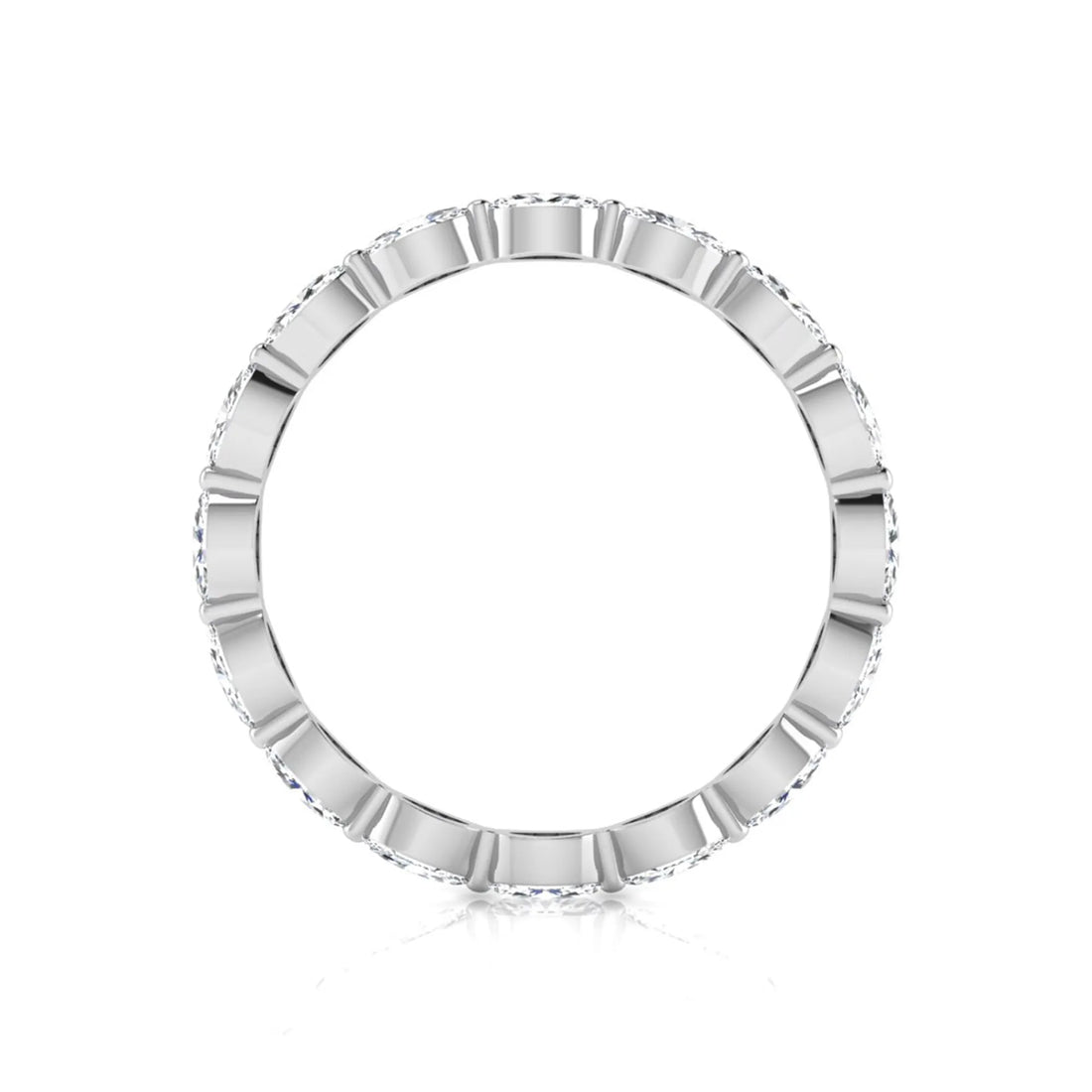 OctaPearl Marquise Eternity Lab Grown Diamond Band Ring